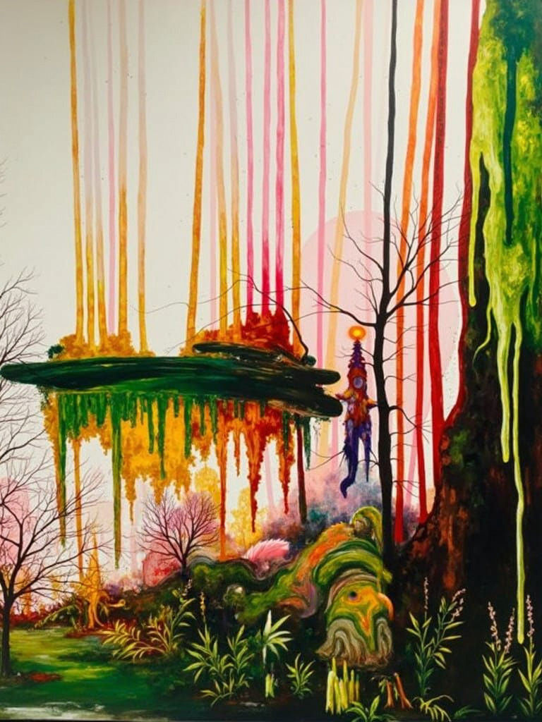 Mystical Forest Realm in Dramatic Contrasts