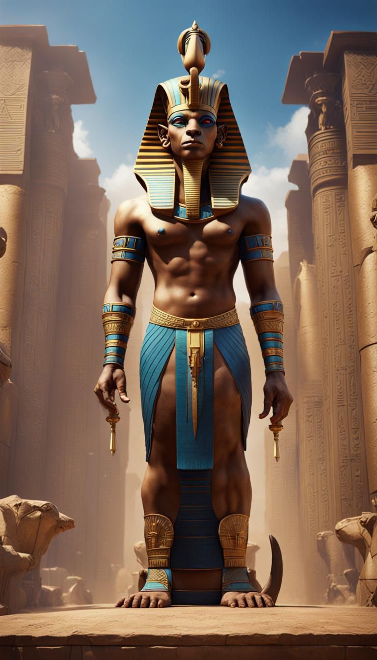 Egyptian God Taweret Fantasy Concept Art
