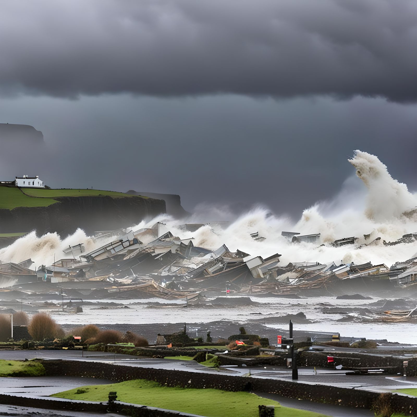 Dramatic Storm Sweeping Across the Land
