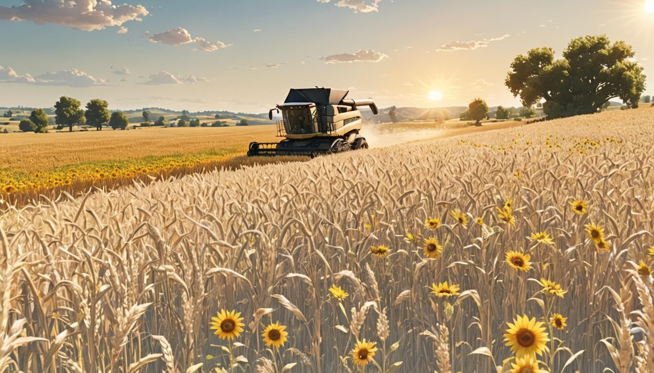 Golden Hour Harvest: A 3D Game Cinematic