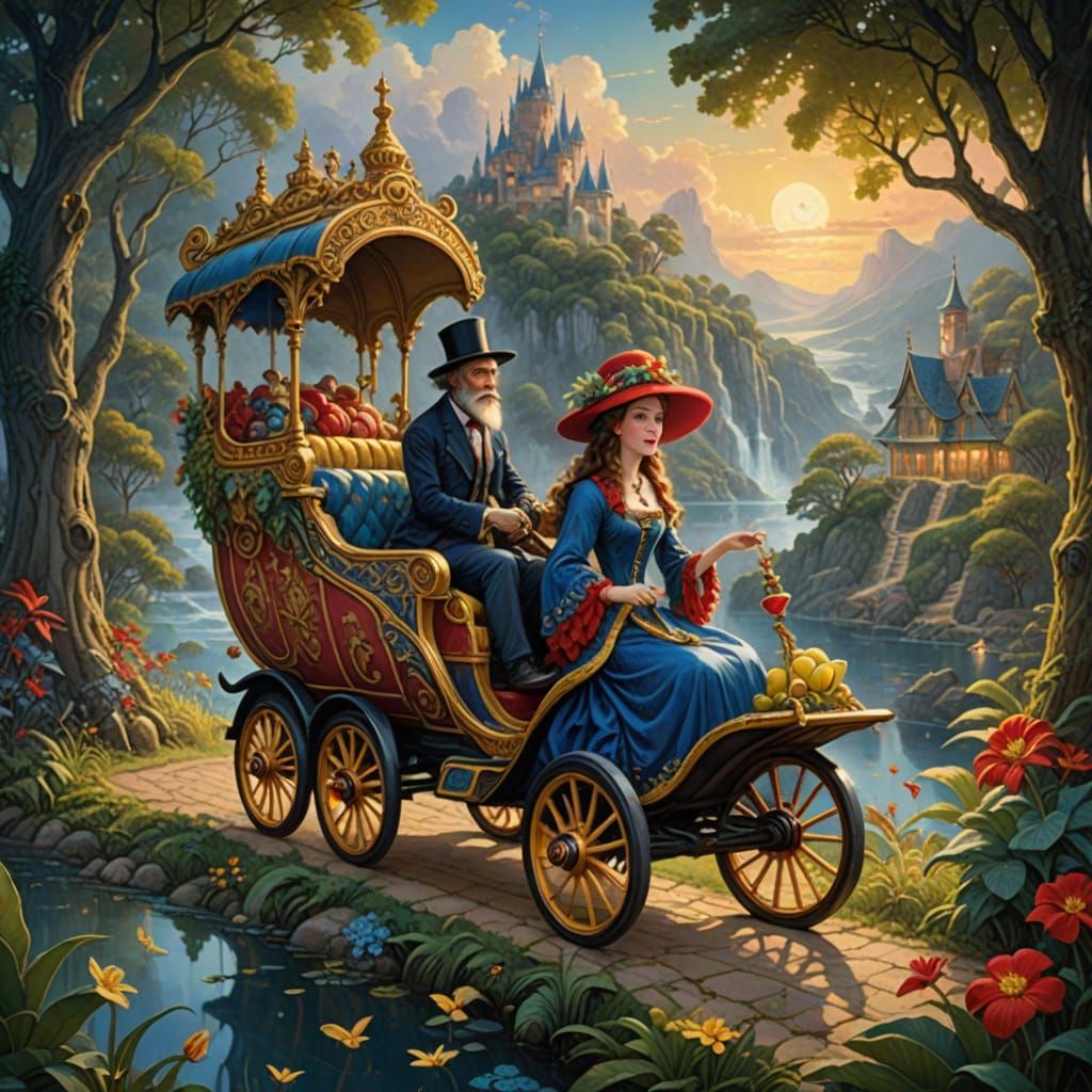 Chiquita Banana in Whimsical Bananamobile