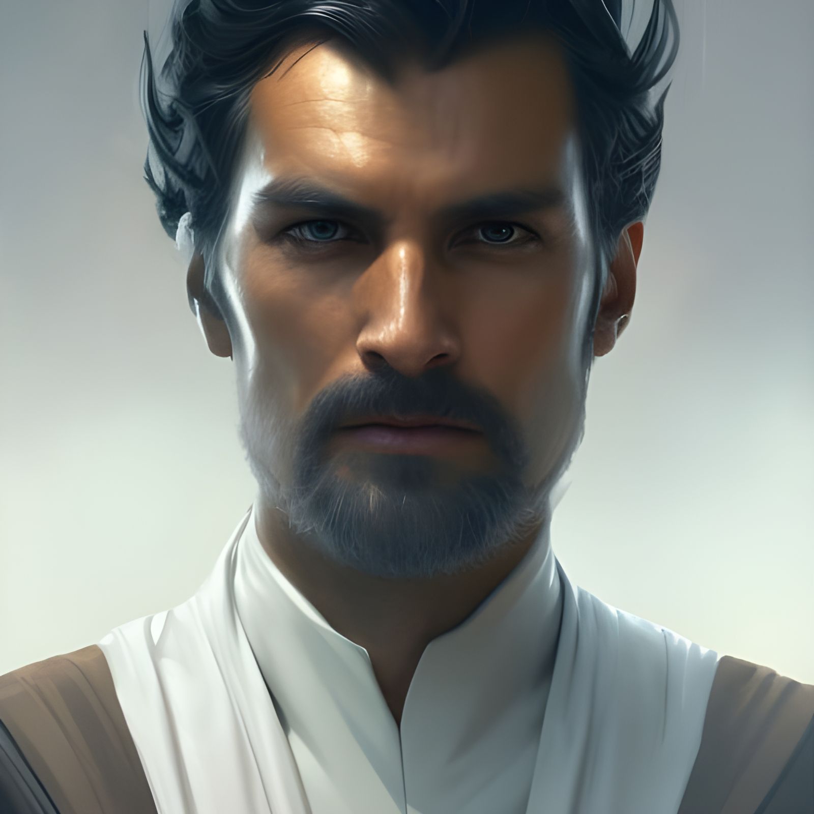 Star Wars Businessman Portrait in Hyperrealistic Style