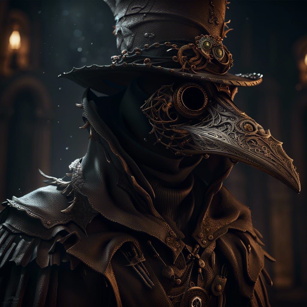 Dark Fantasy Plague Doctor Concept Art