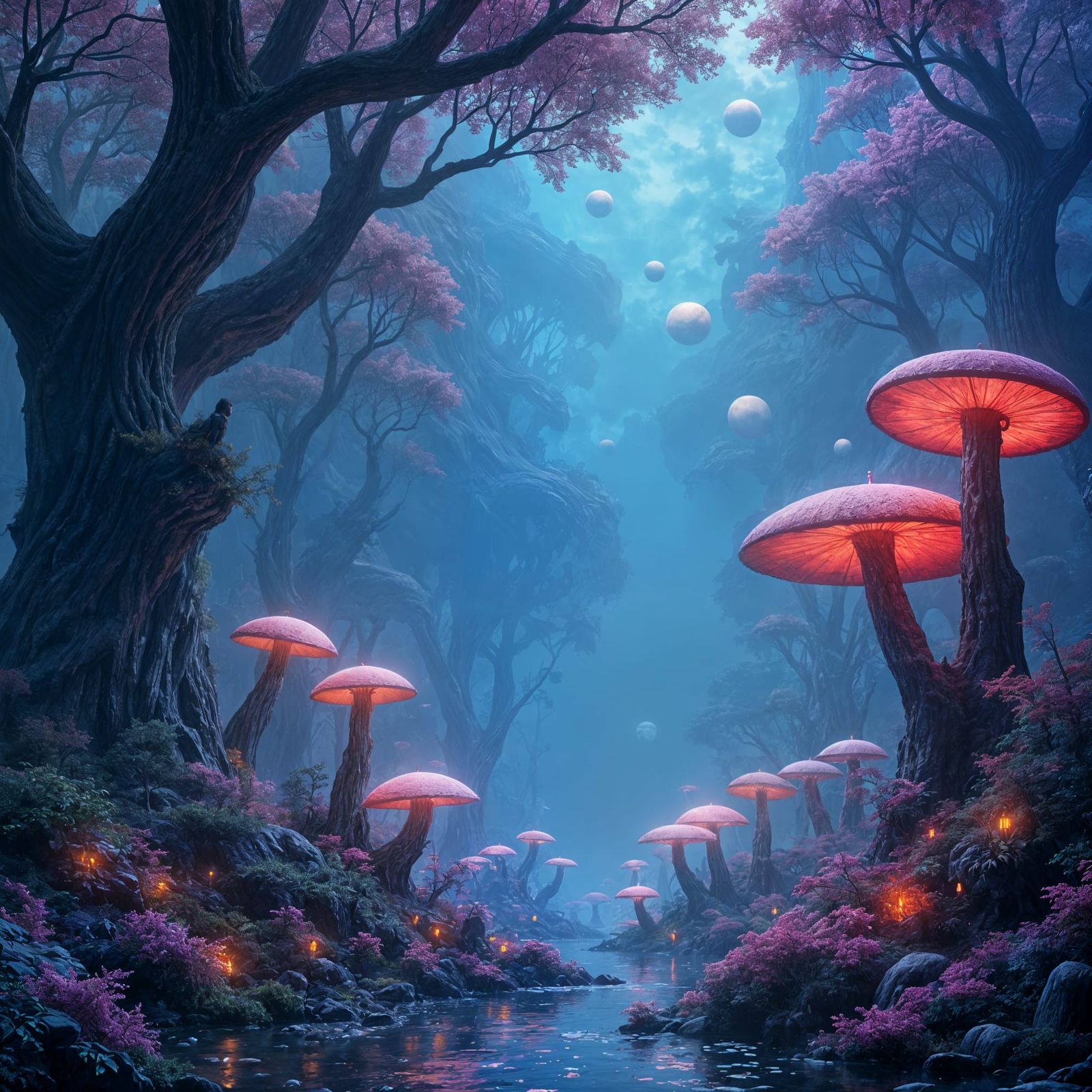 Fantastical Home in Detailed Matte Painting