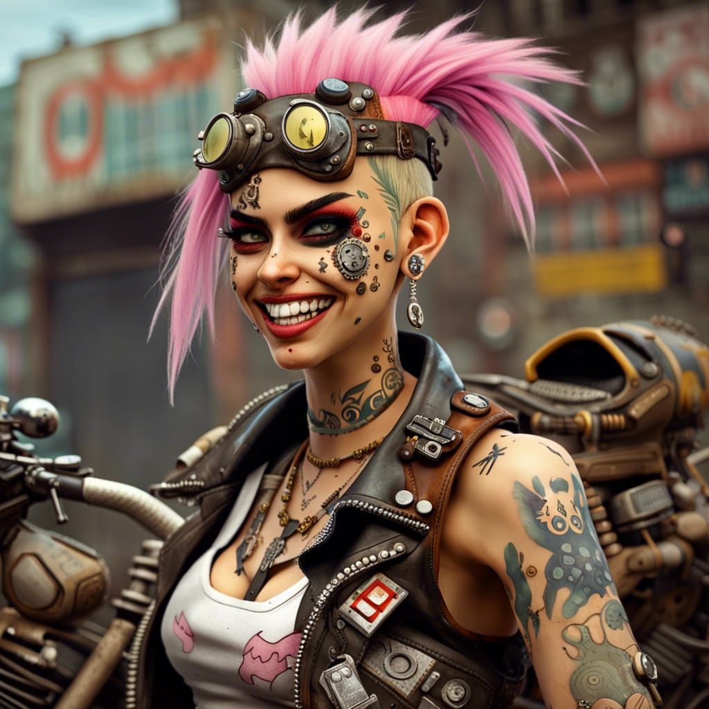 Tank Girl Rides Again: Comic Book Punk Art