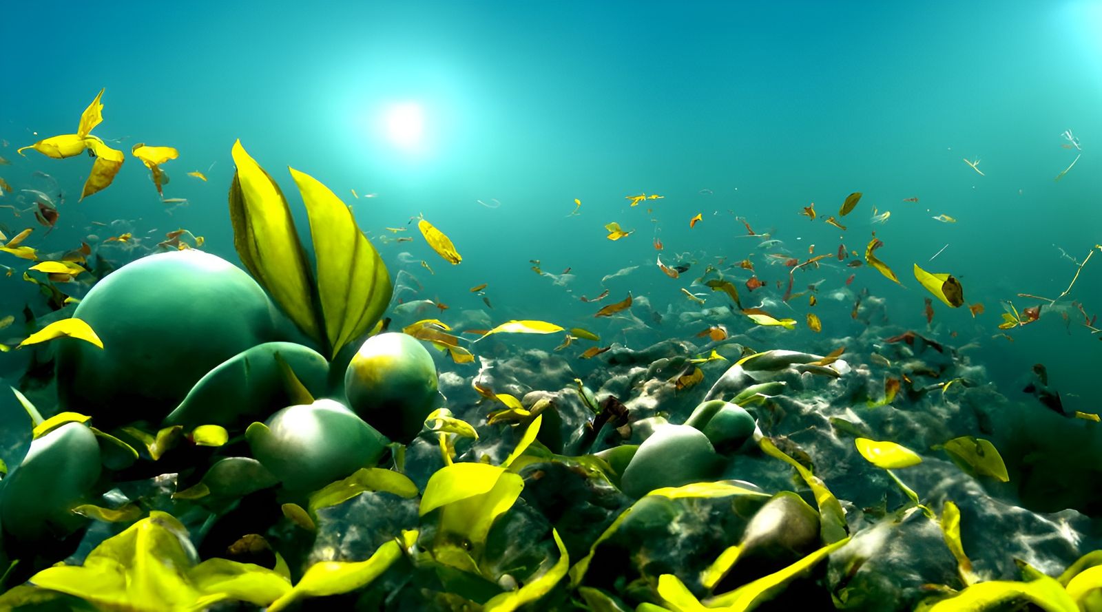 Vibrant Underwater Scene: Warm Ocean Life