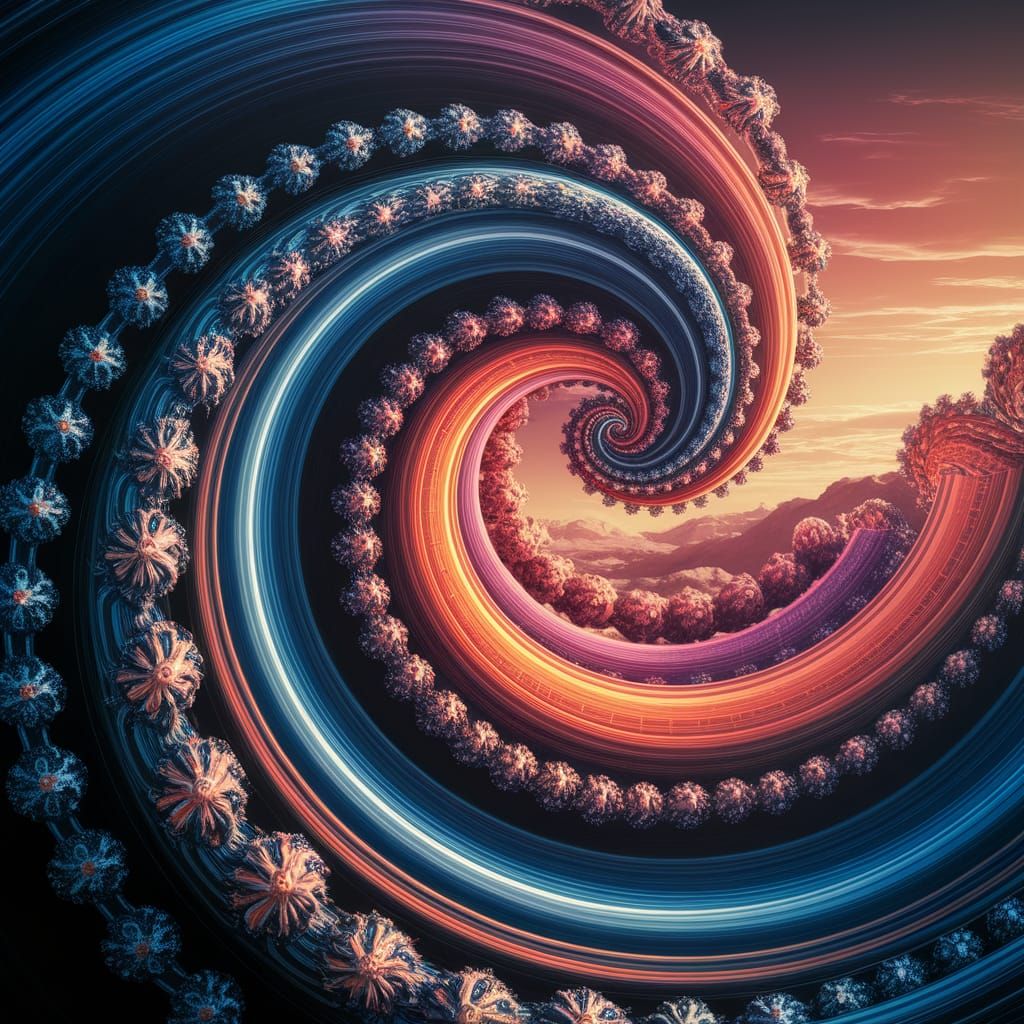 Infinite Life's Journey in Epic Digital Art