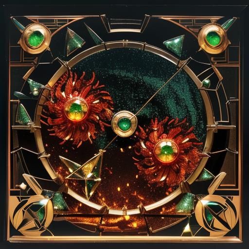 Art Deco Radio in Cinematic Style