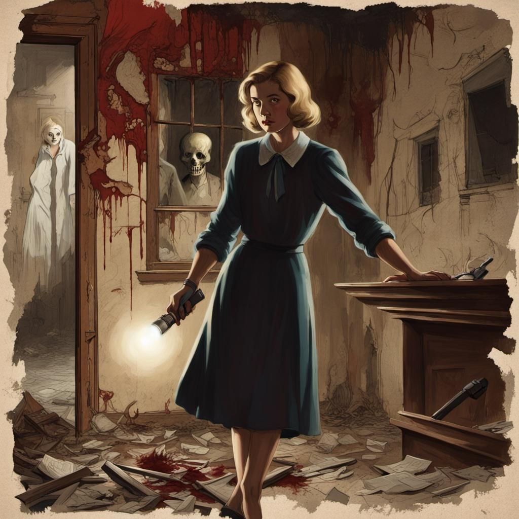 1930s Nancy Drew Investigates Haunted Building