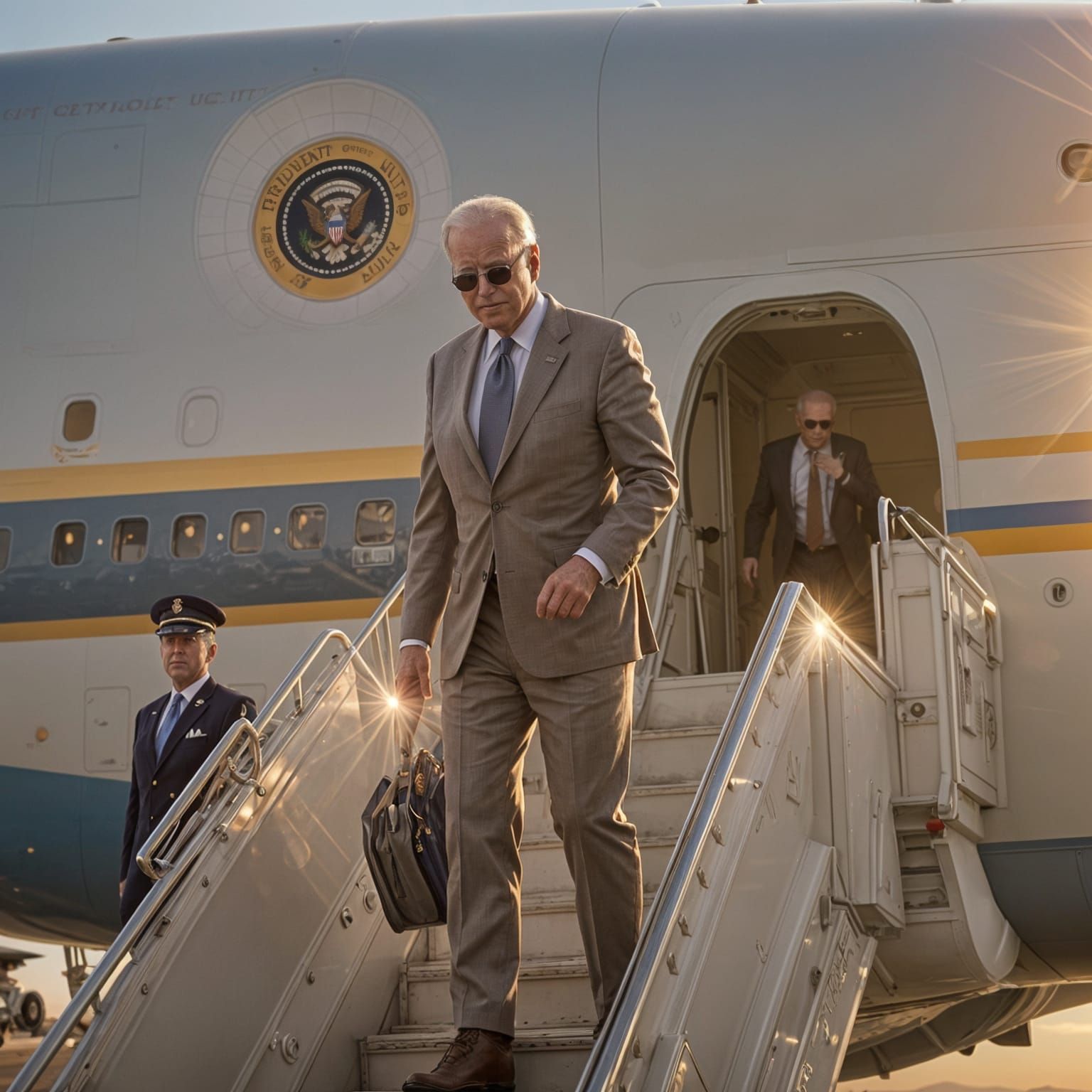 President Biden Steps Off Air Force One