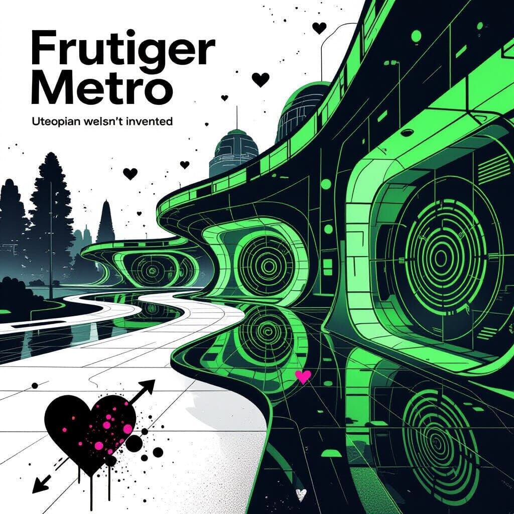 Utopian Future in Frutiger Metro Aesthetic