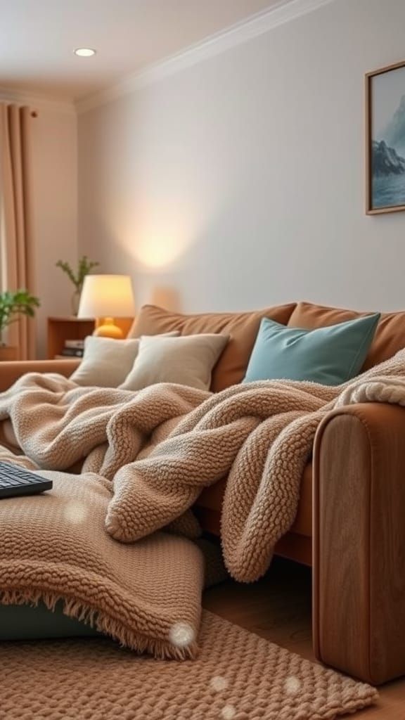 Cozy Living Room with Microscopic Details