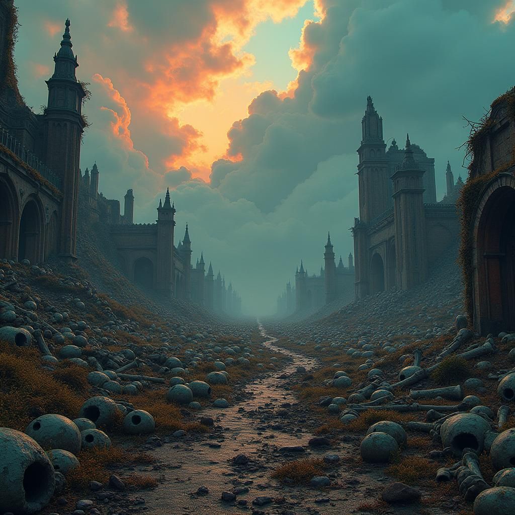 Desolate Battlefield: Ruins of a Forgotten World