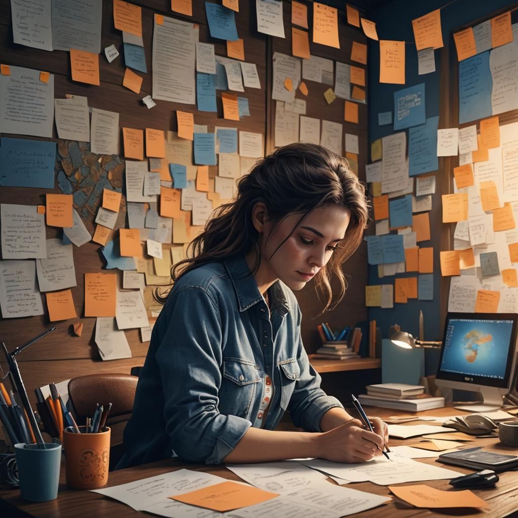 Empowering Entrepreneur in Fantasy Concept Art Style