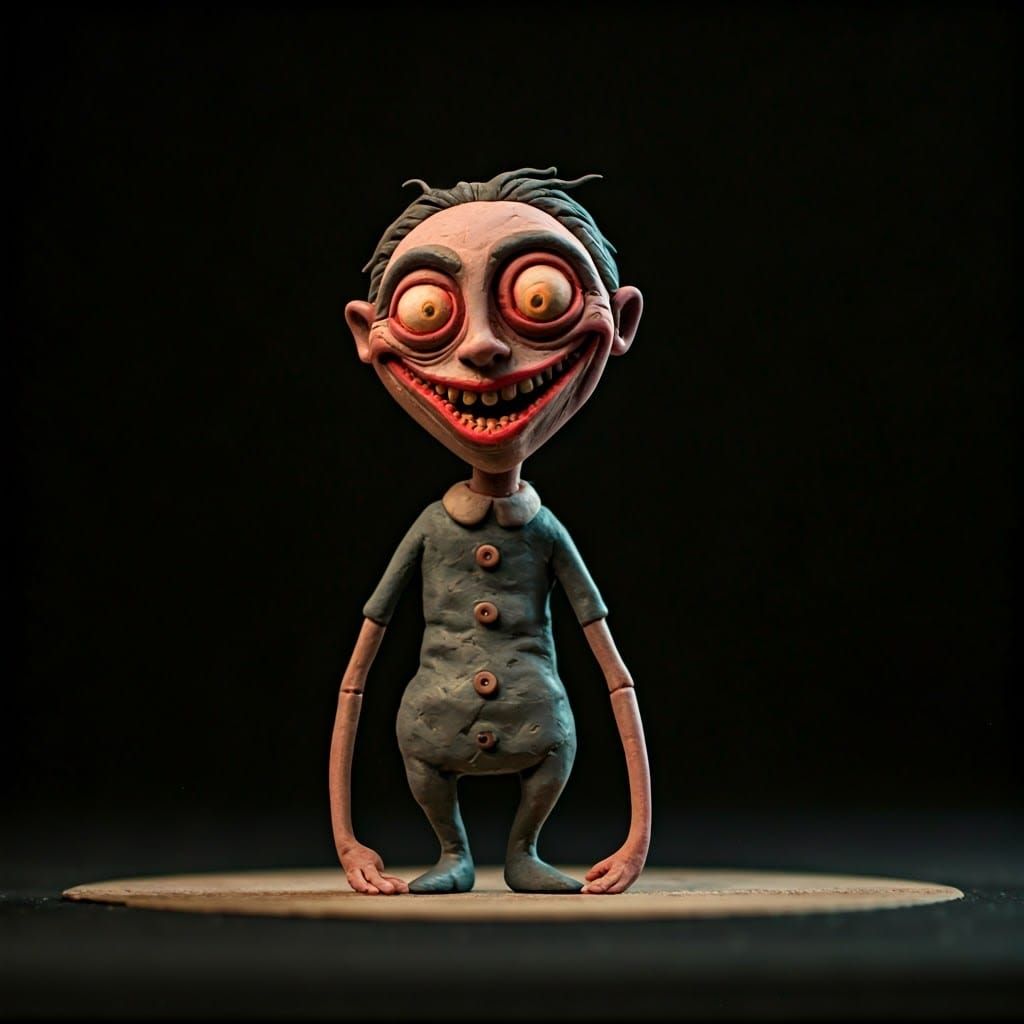 Terrifying Clay Animation Figures in Stop-Motion Style