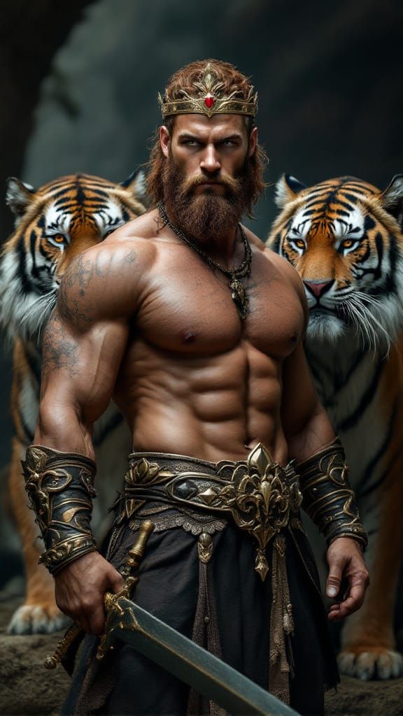 Detailed 8K Photo of Heroic Viking Warrior