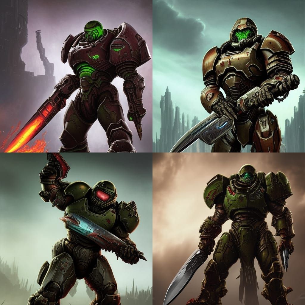 The Doom Slayer: Heavily Armored for Battle