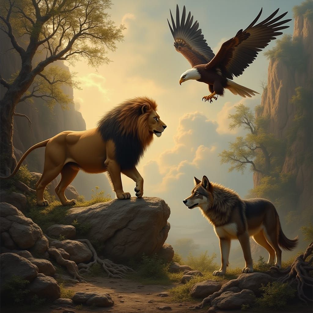 Regal Beasts in a Baroque Landscape