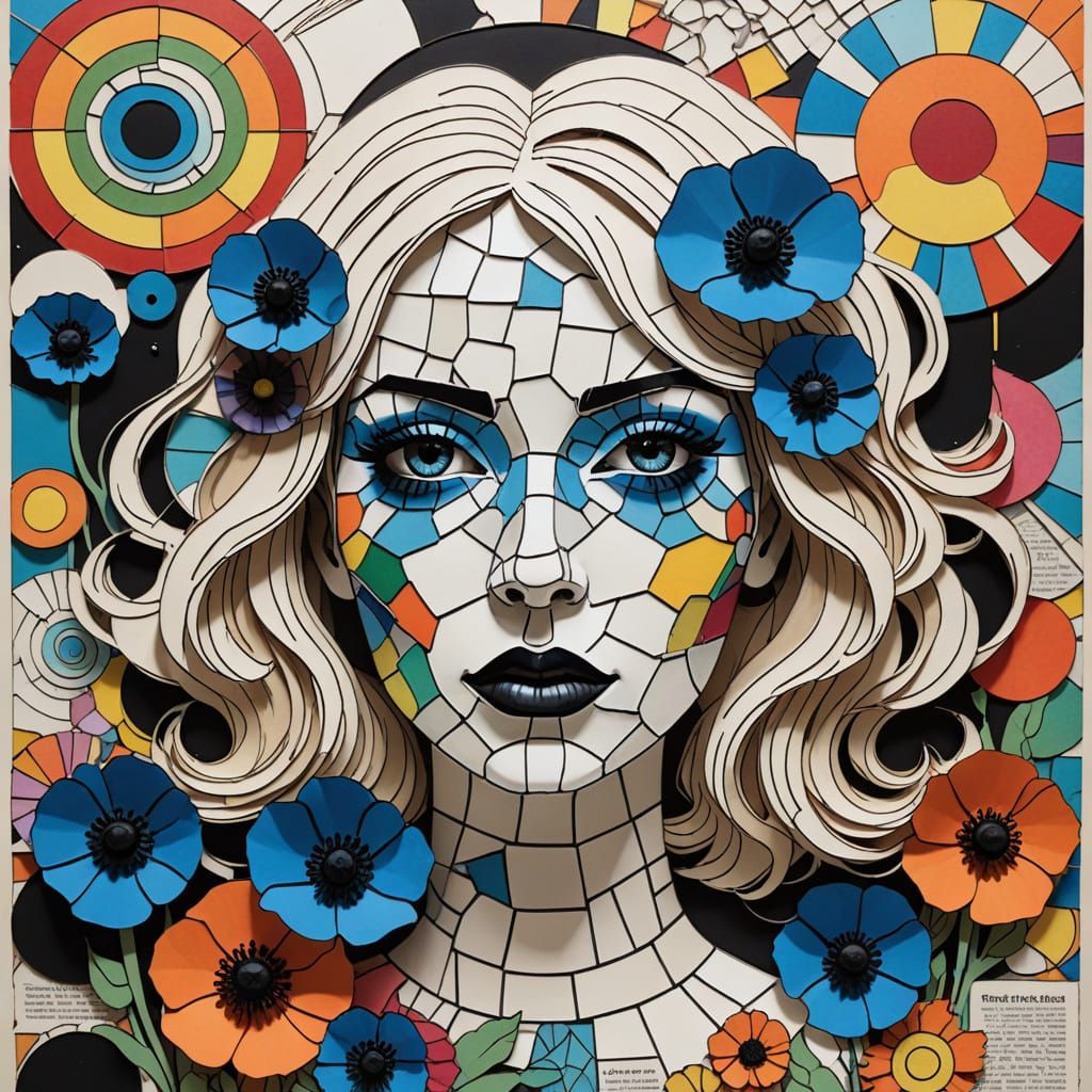 Psychedelic Paper Craft Explosion from Doll's Tongue