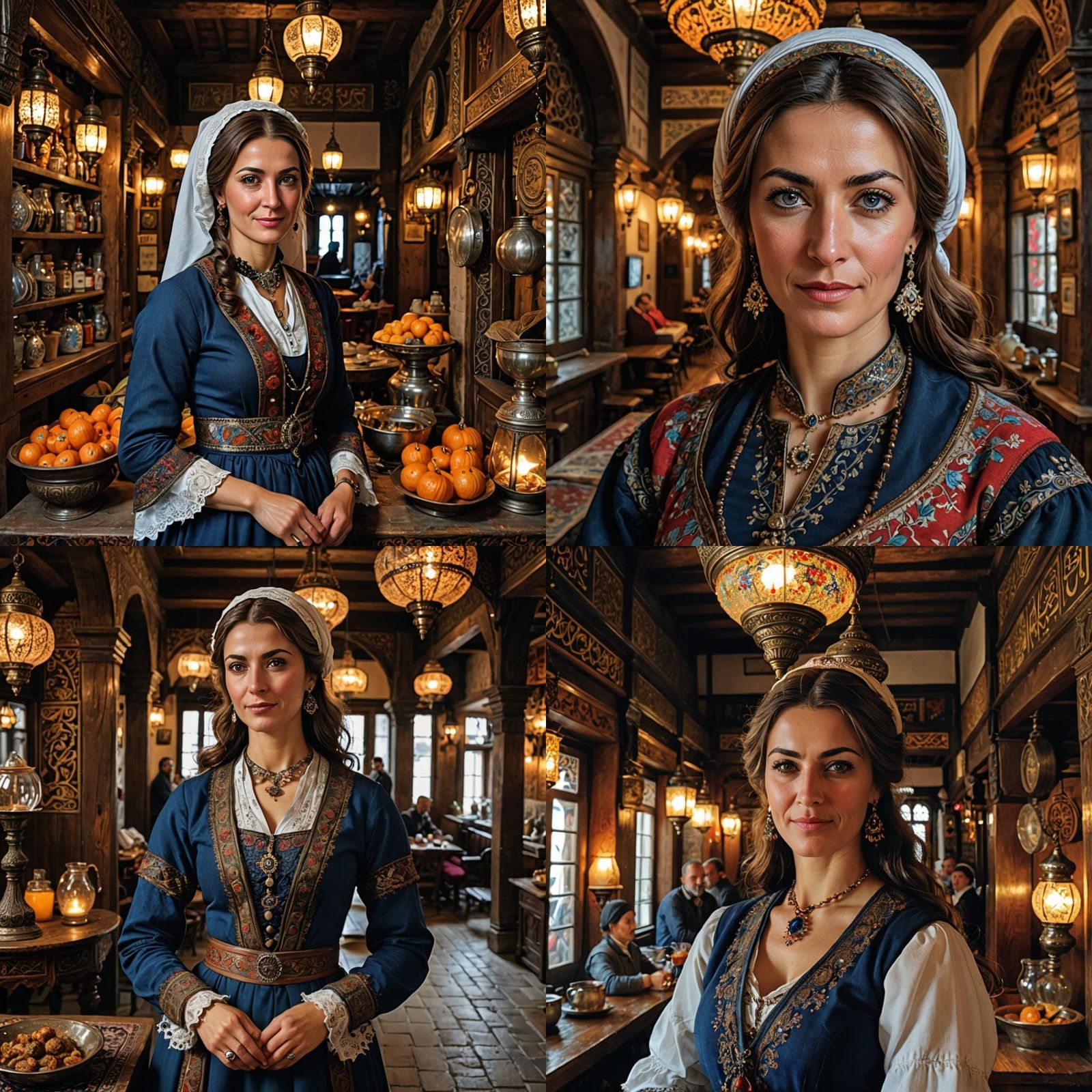 Elegant Turkish Inn Owner in 17th Century