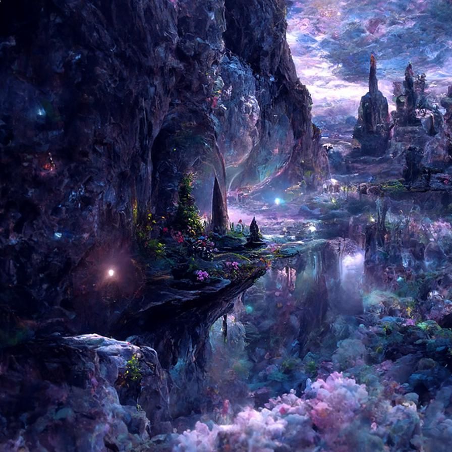 Enchanting Aurora Borealis Lights Up Fantasy Landscape