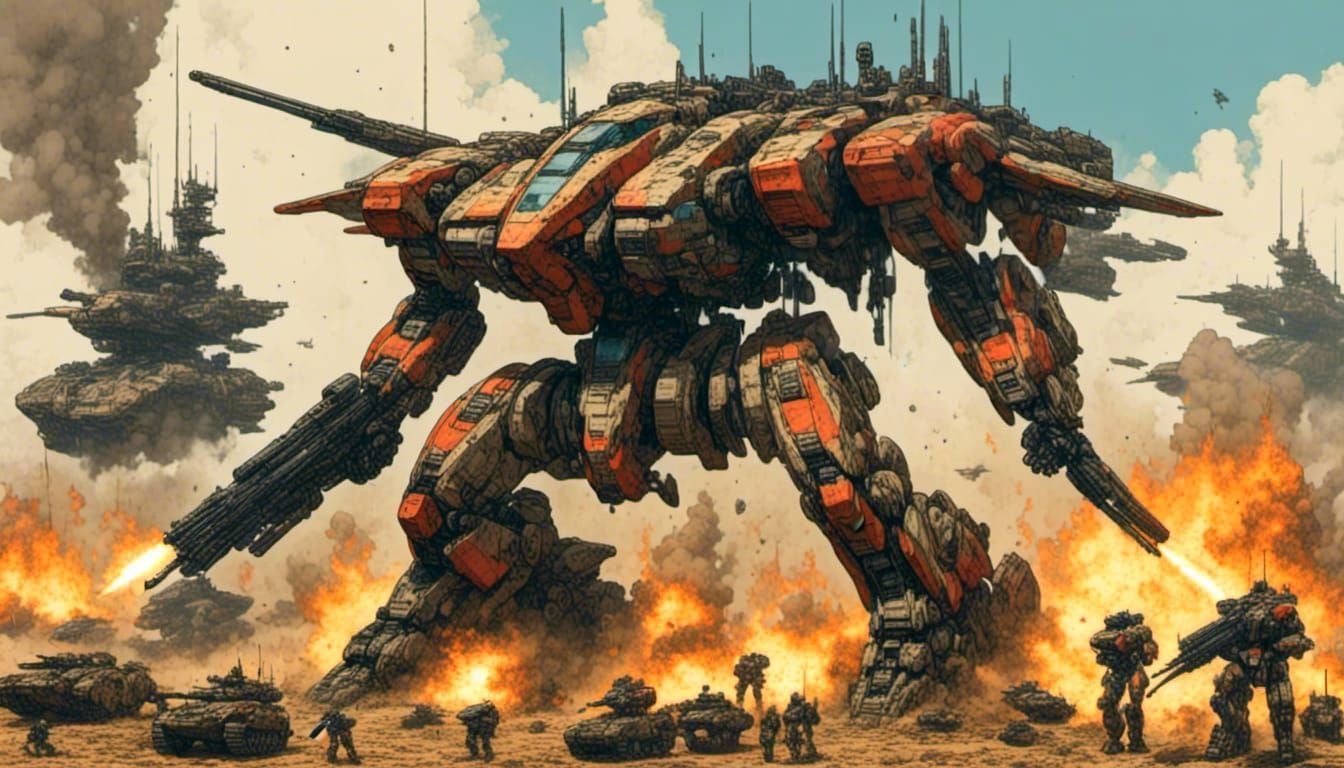 Metal Gear Mecha on Battlefield, Dynamic Action