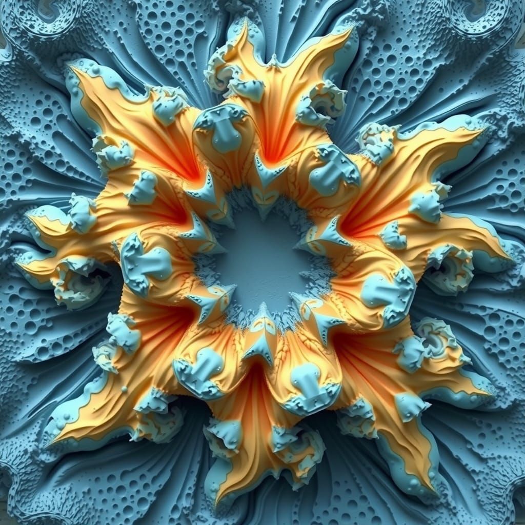 Photorealistic 3D Render of Intricate Mandelbulb Fractal