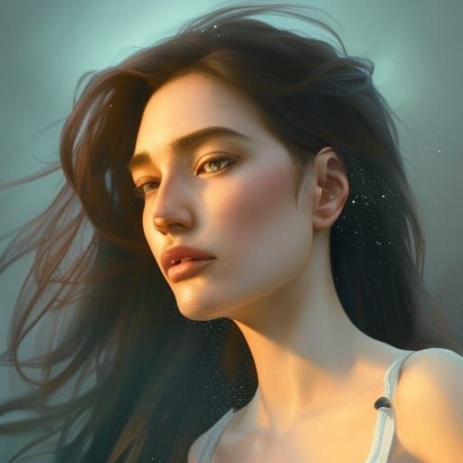 Detailed Portrait in Dynamic Lighting, Trending Artstation