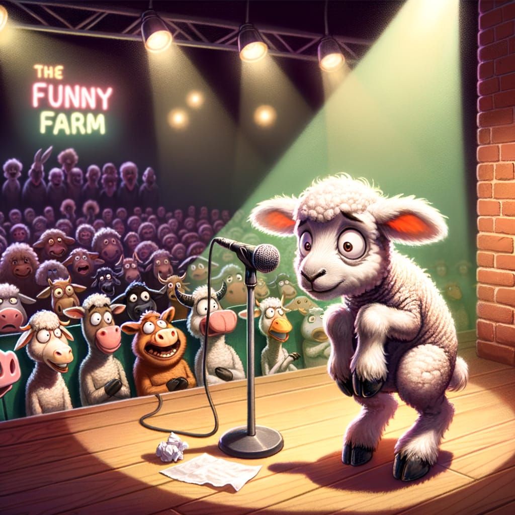 Anxious Lamb's Comedy Debut at The Funny Farm