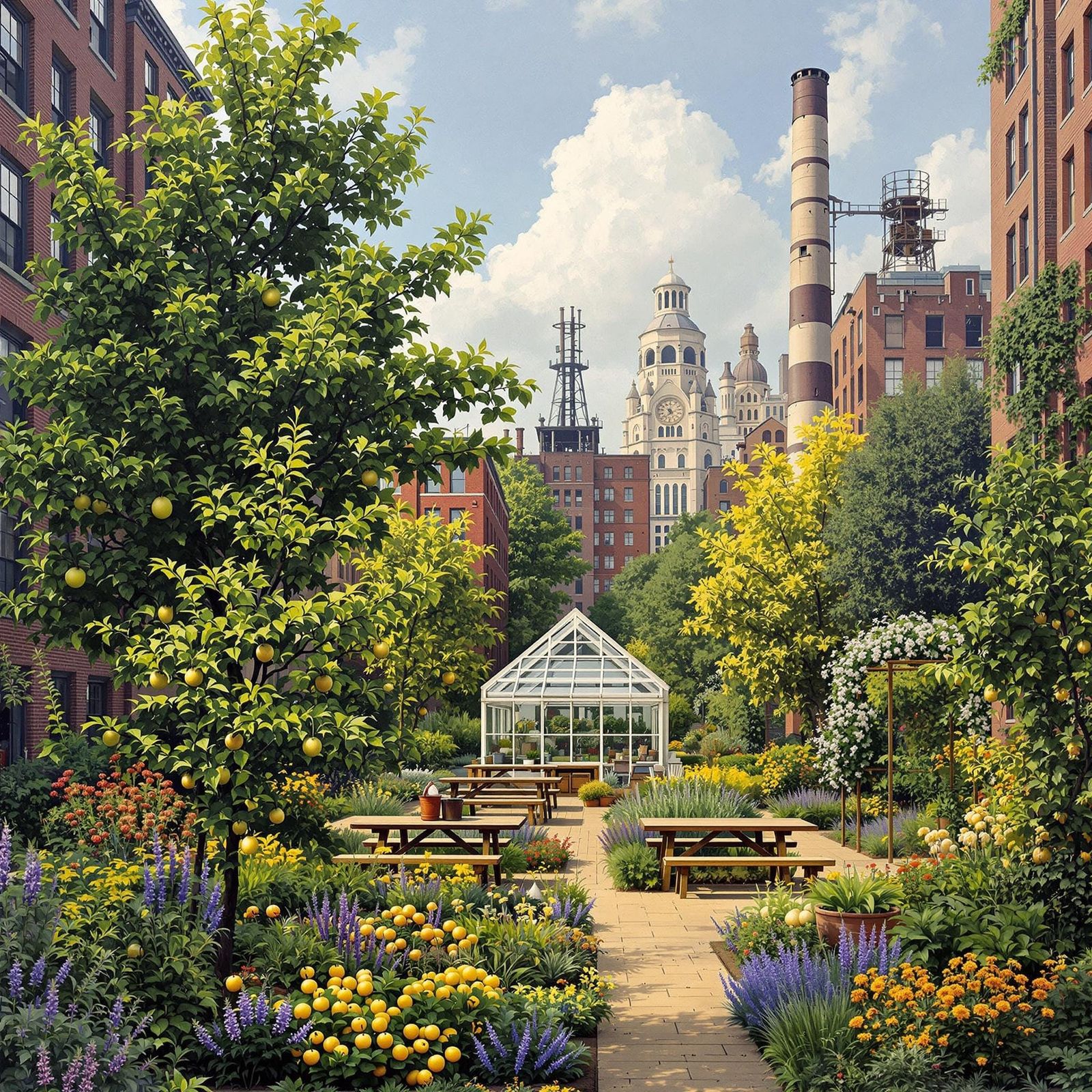 Urban Oases: Bountiful Food Forest in Industrial Hinterland