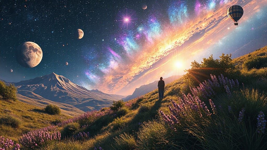 Vibrant Spring Astral Illustration