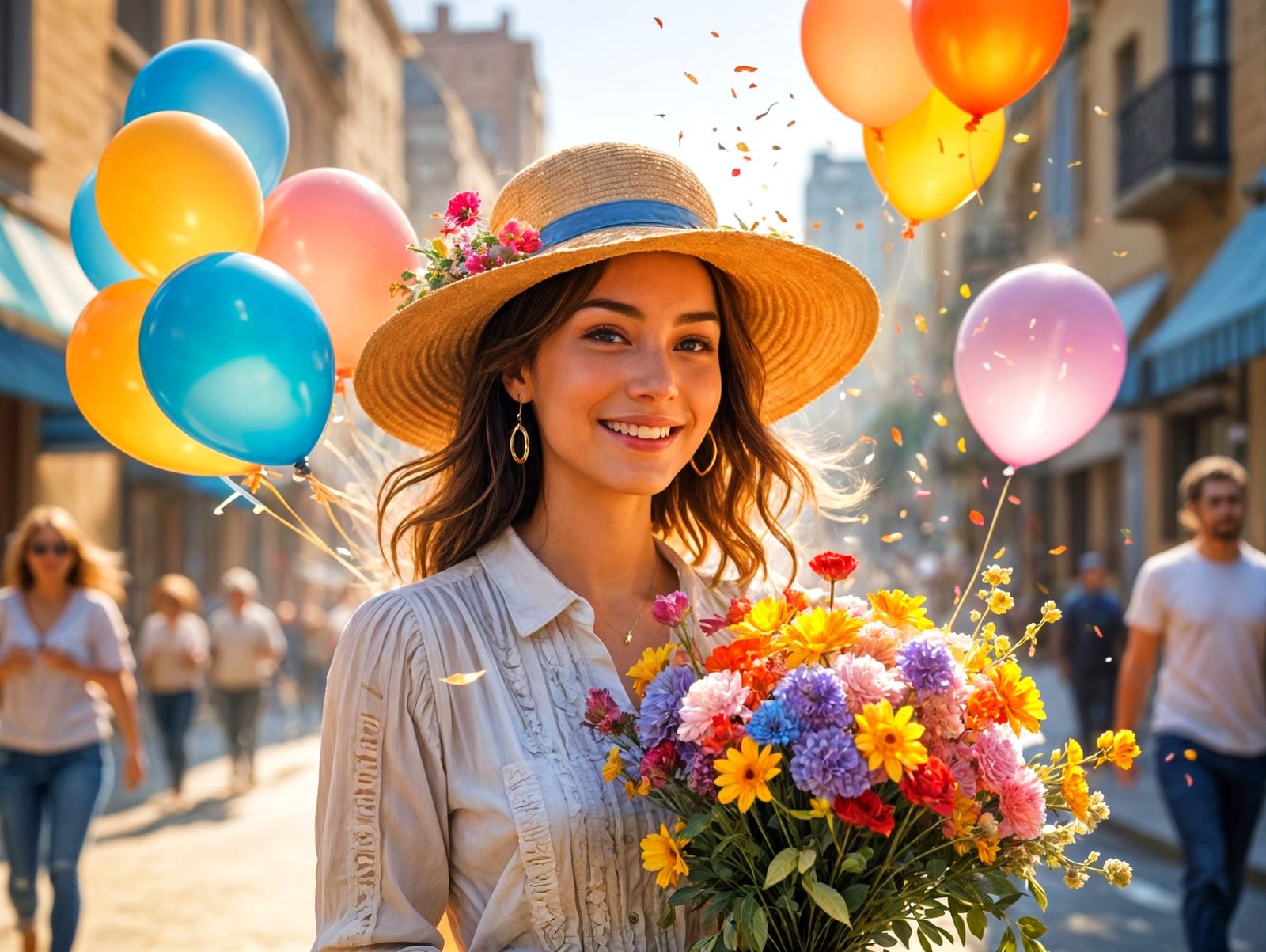 Celebratory Scene in Vibrant Colors