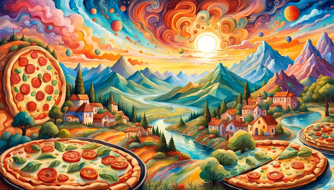 Edible Landscapes: Pizza Trees and Spaghetti Mountains