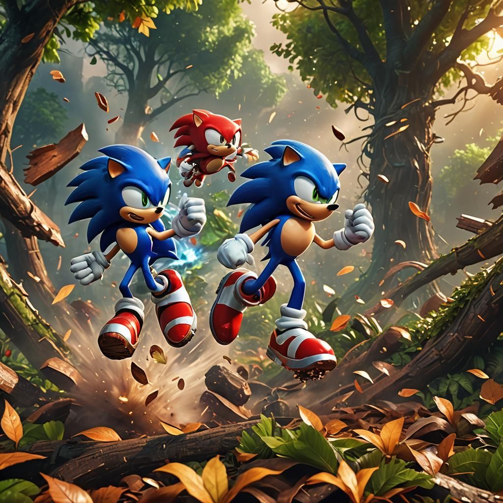 Sonic and Knuckles Clash: 3D Videogame Graphics