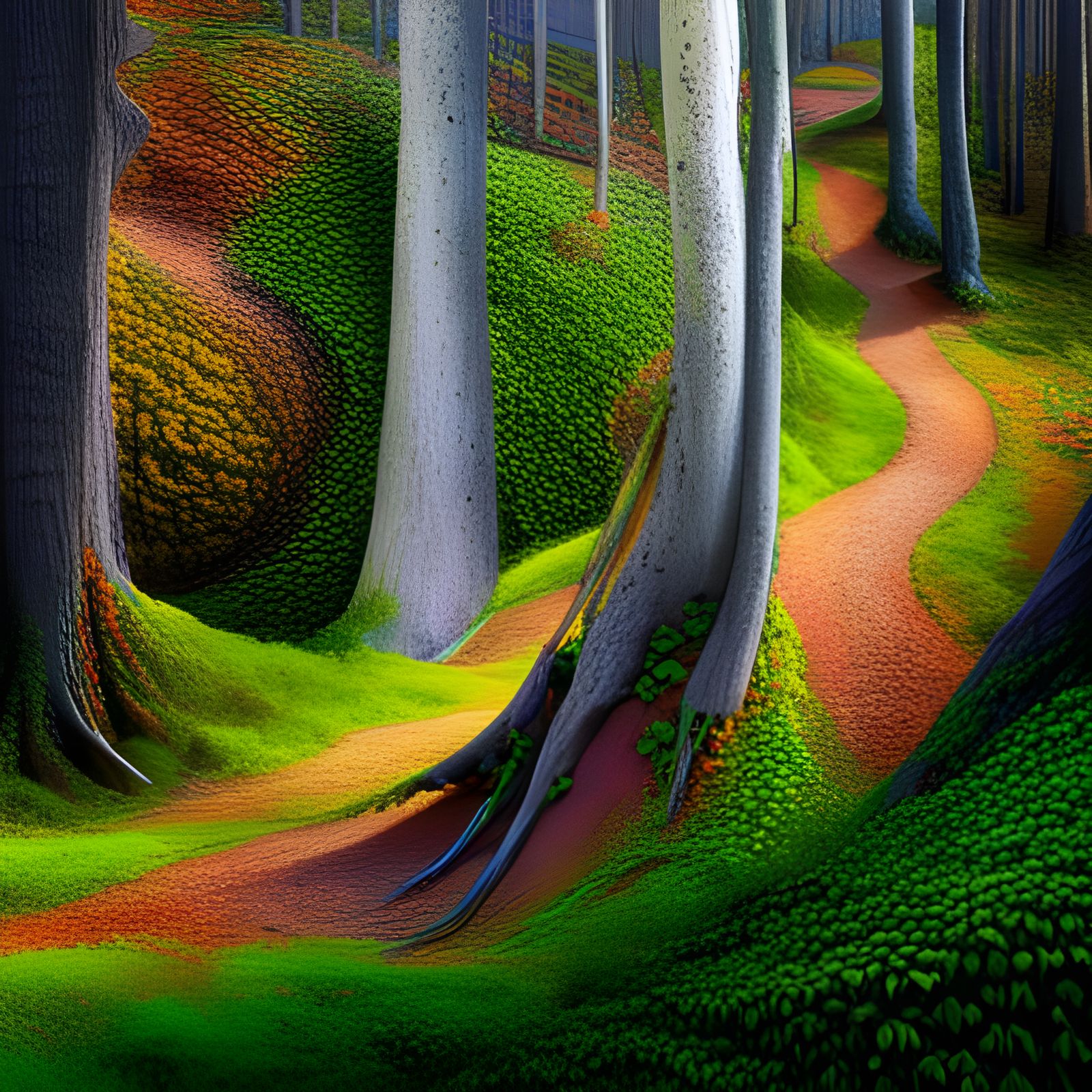 Faces Hidden in Nature: A Colorful Optical Illusion