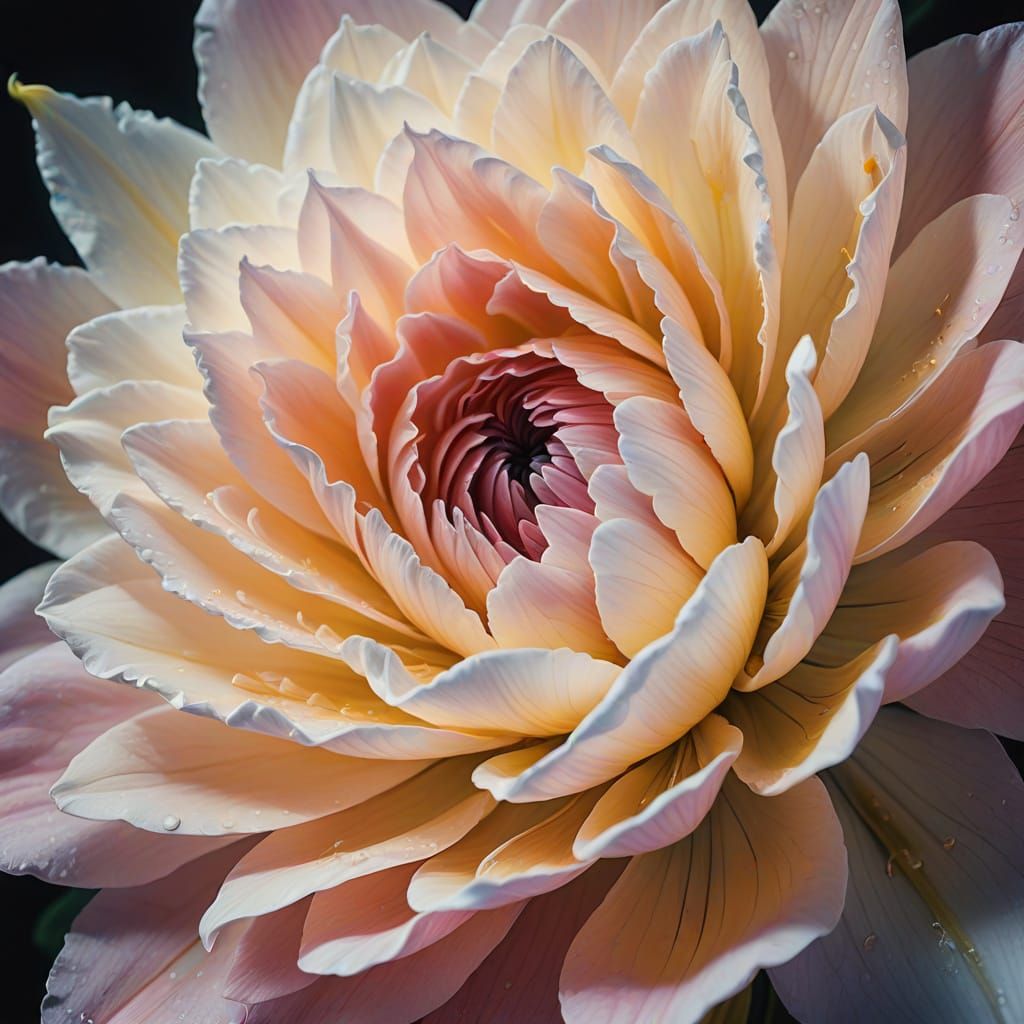 Surreal Macro Photograph of a Flower Opening