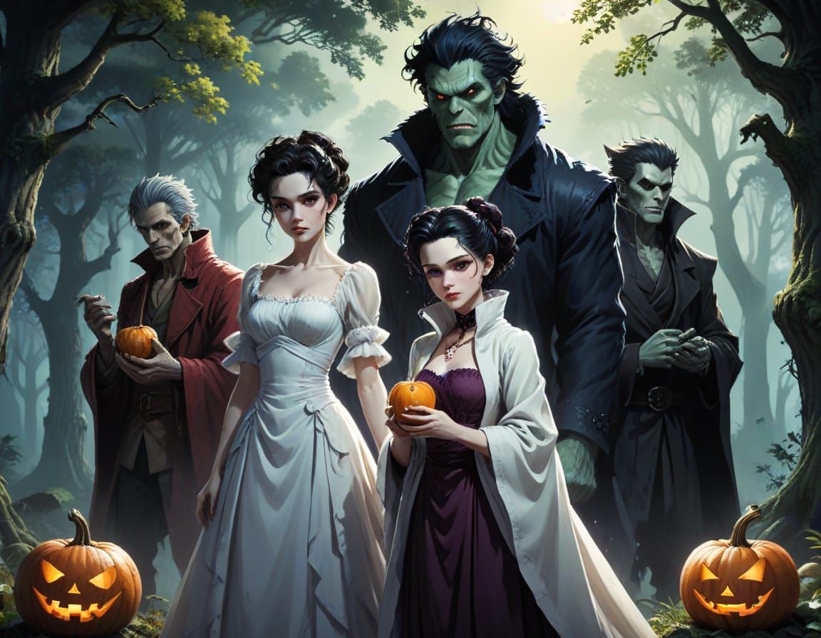 Monster Mash in Misty Woodland
