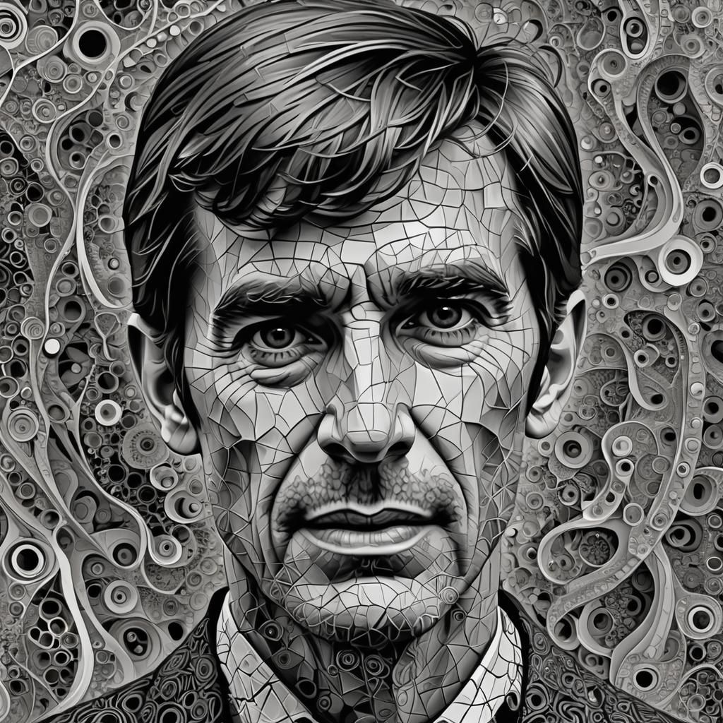 Norman Bates Manic Episode: Abstract Digital Art
