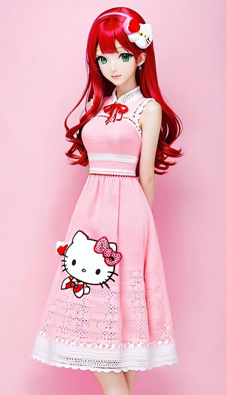 Hello Kitty Crochet Dress