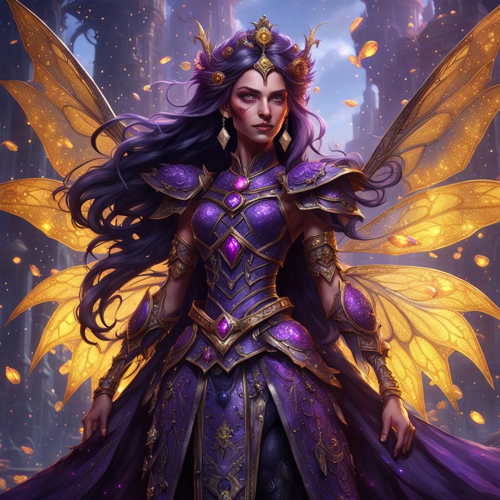 Dark Fairy Princess Concept Art in 8k Resolution