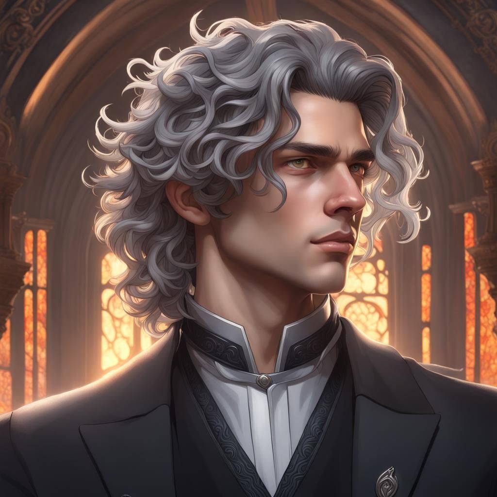 Teenage Mage Portrait in Hyperdetailed Digital Art