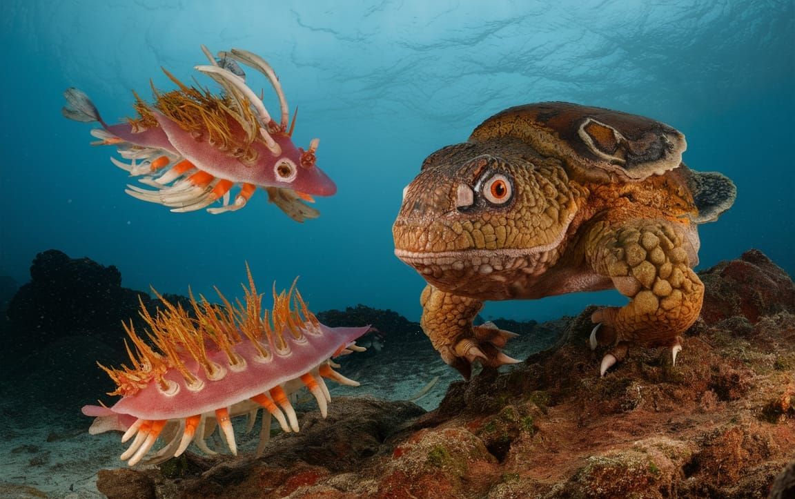 Spirioffom Tardimorph Attack Force vs Submarine Plantalien Spirioffom Nudibranch Techidnas