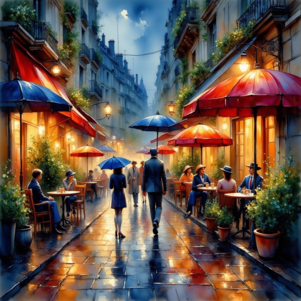 Paris on the Rain