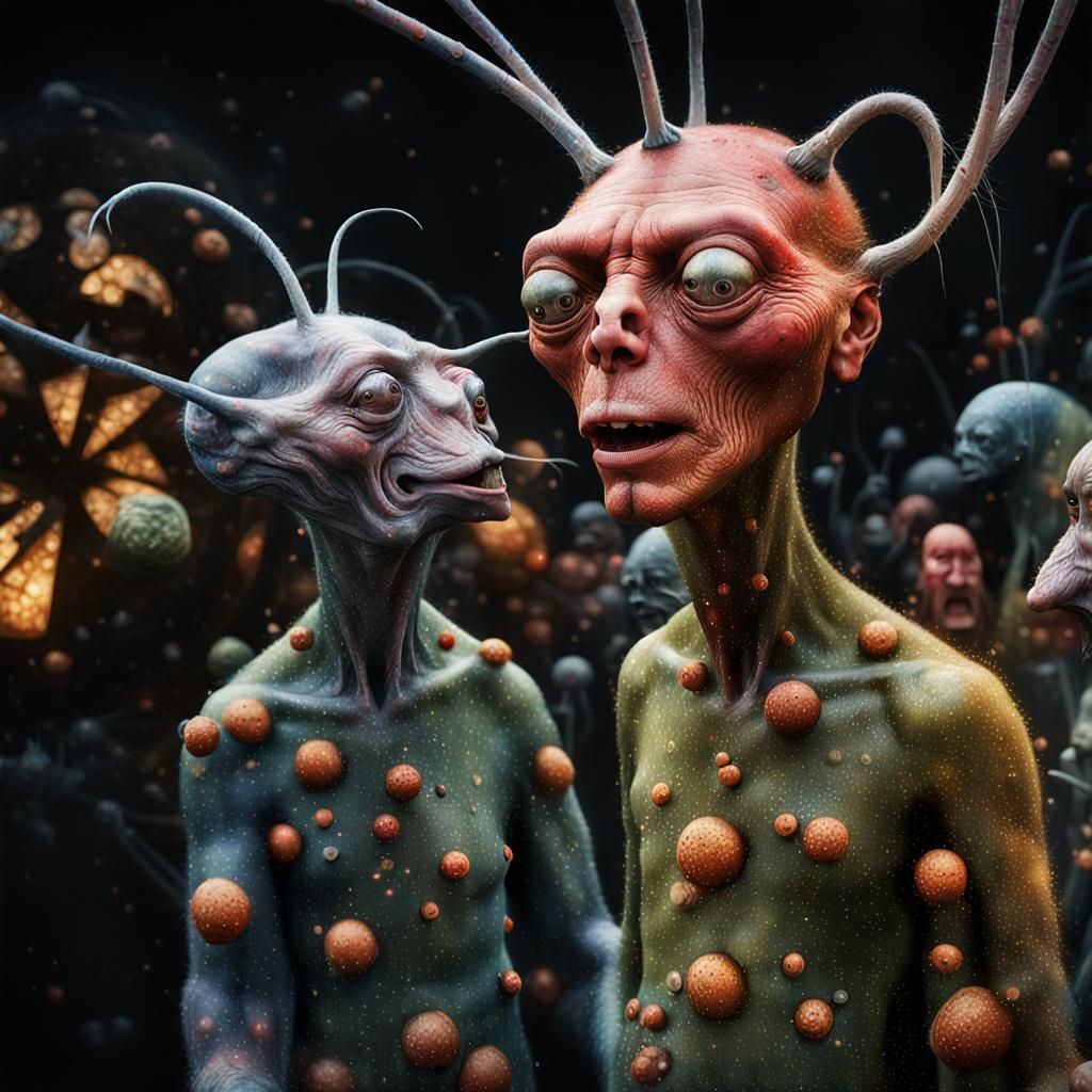 Galactic Alien Delights Come Alive: Hyperrealistic Photograp...