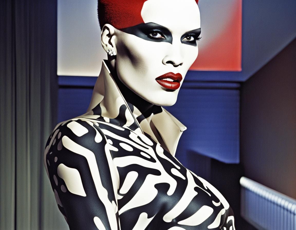 Grace Jones from Vamp red hair