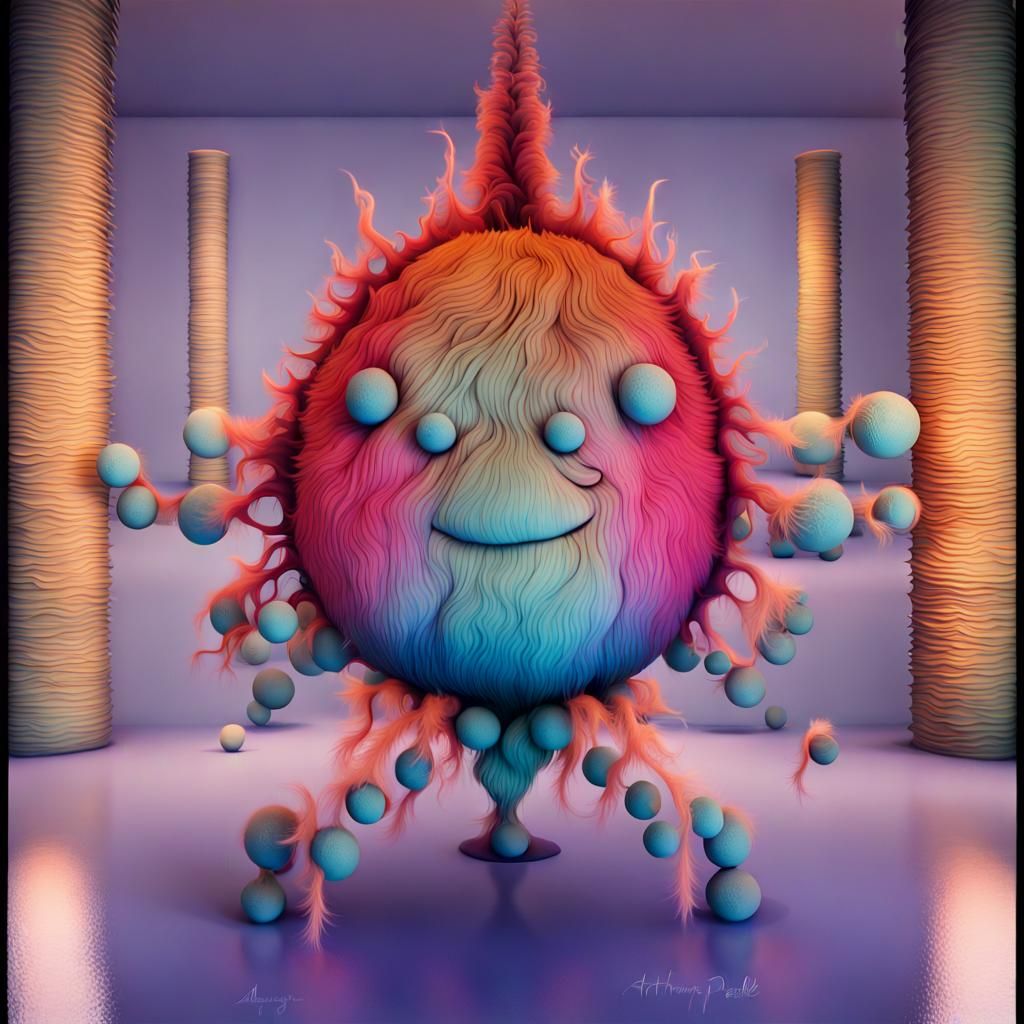 3D Graffiti Antelope Sculpture Inspired by Agnes Pelton