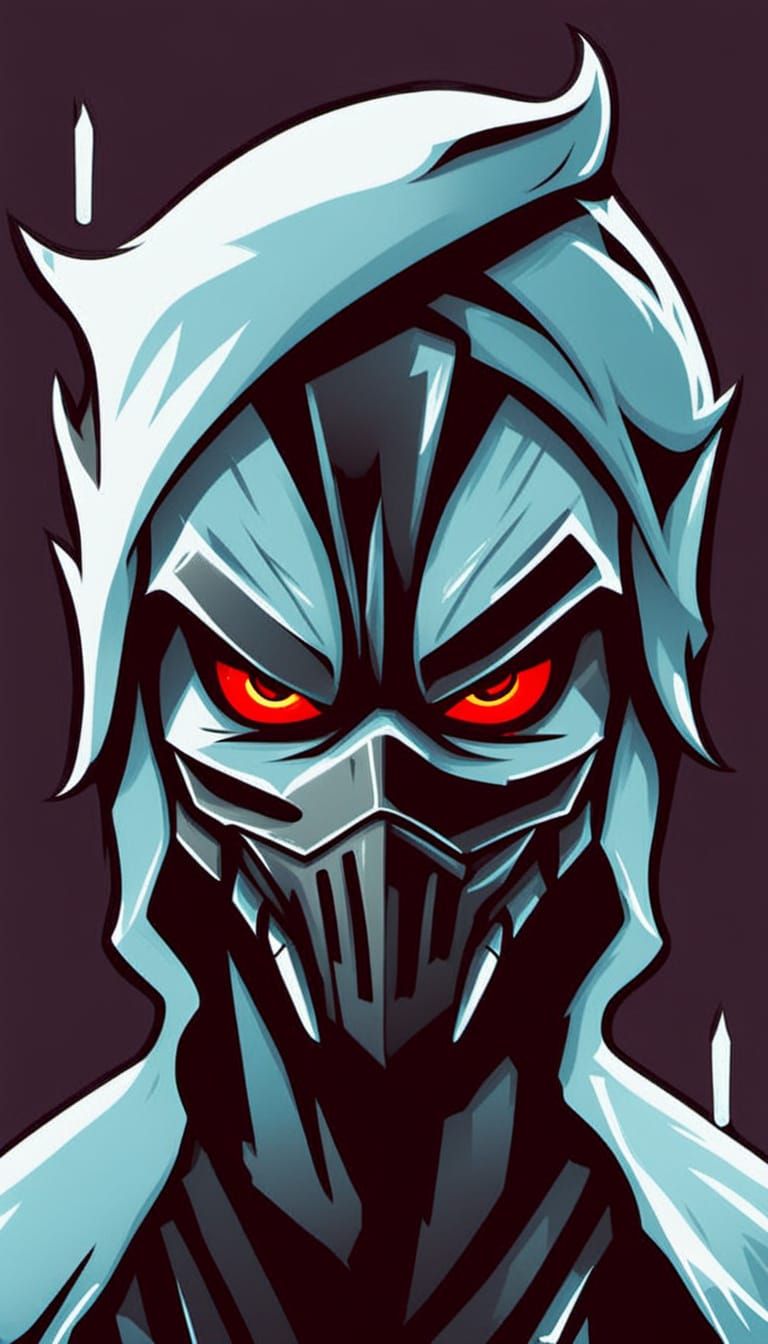 Frozen Game Controller in Dark Fantasy Style