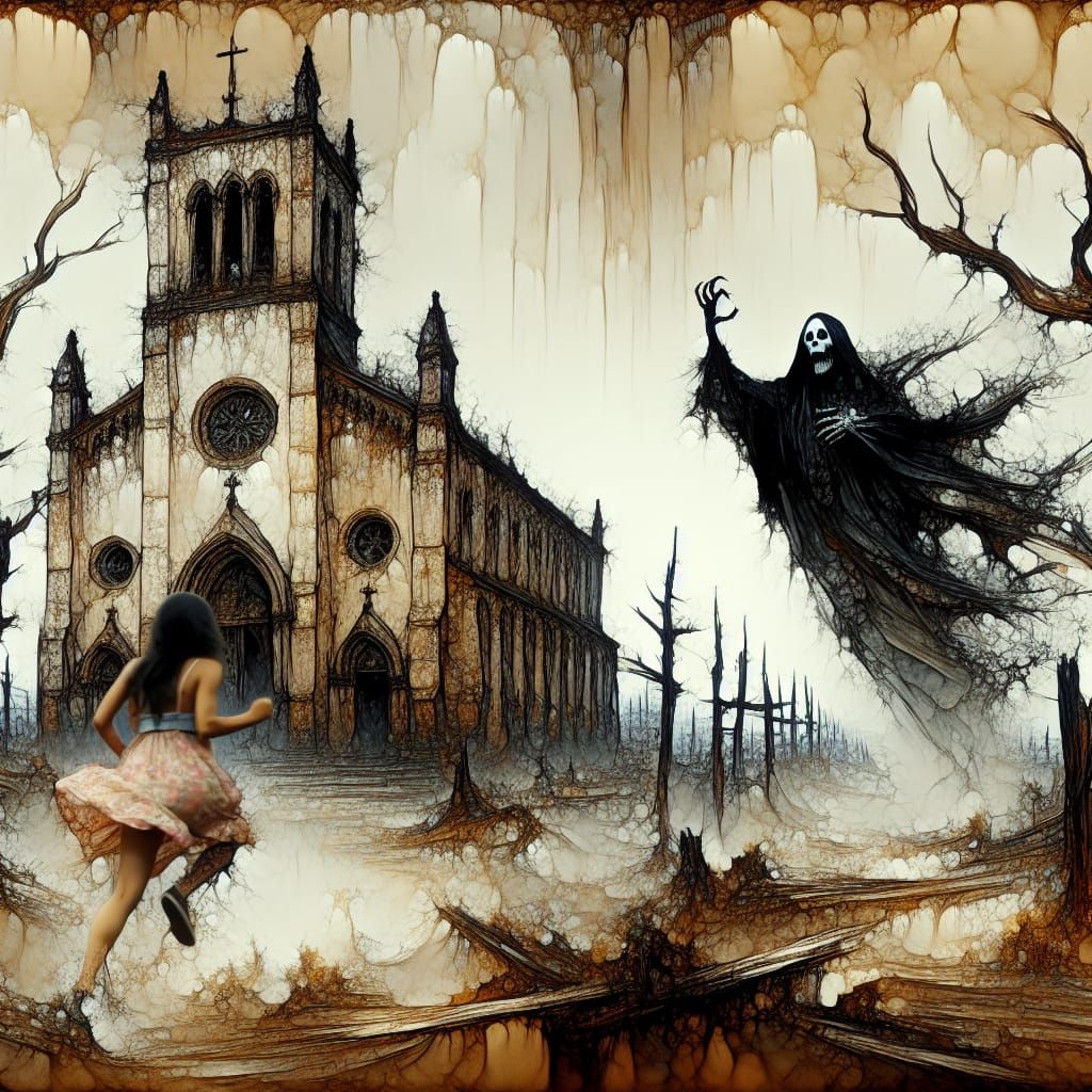 Apocalyptic Church: Romantic Era Meets Digital Art