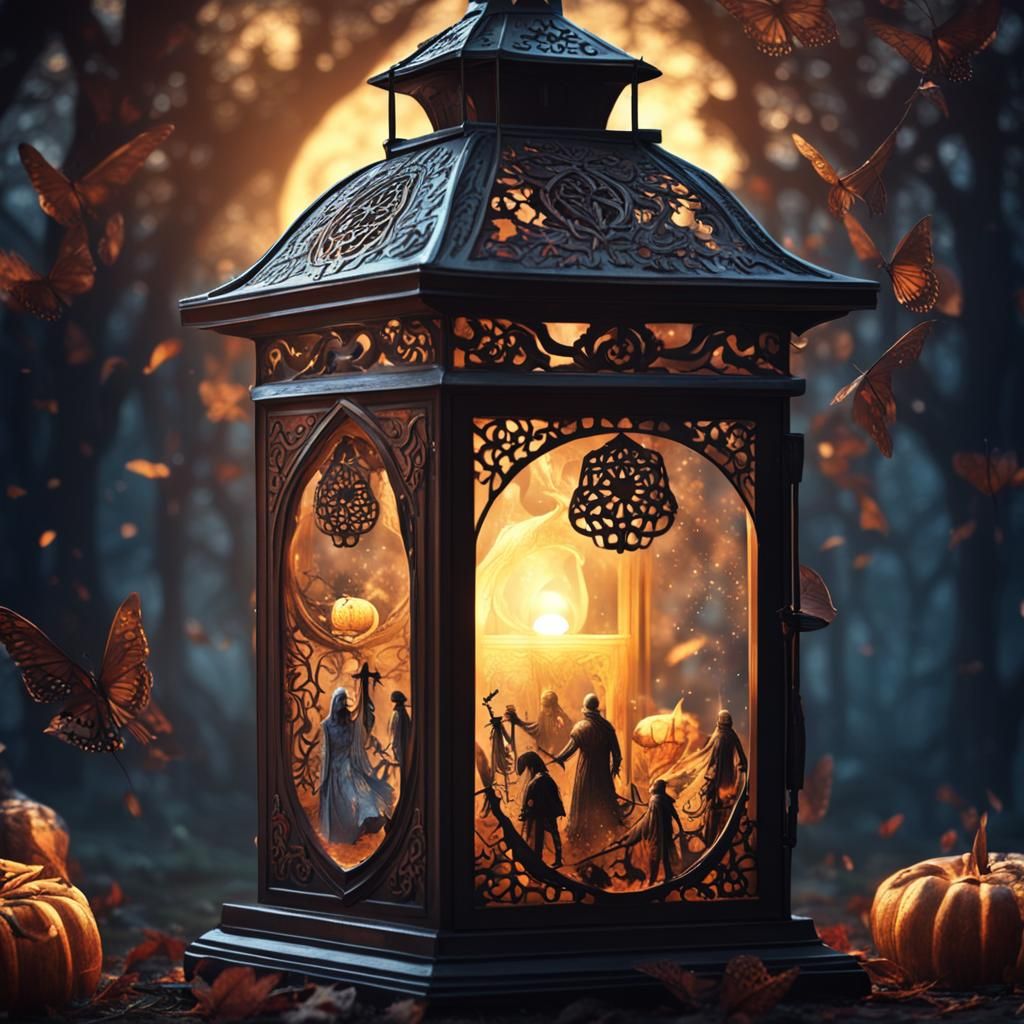 Magical Lanterns Honor the Dead: A Fantasy Celebration
