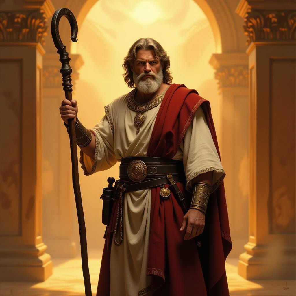 Heroic Biblical Figure in the Style of Frederic Leighton